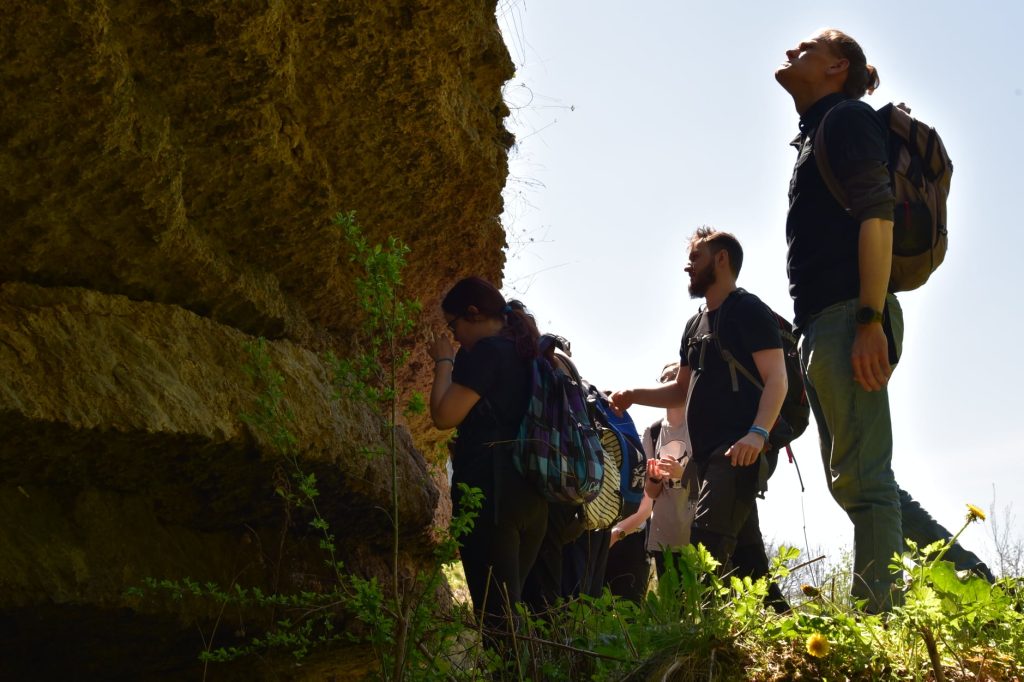 Students during field exercises in the Nida Valley