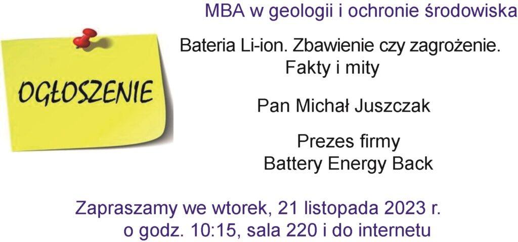 "Bateria Li-ion. Zbawienie czy zagrożenie. Fakty i mity"