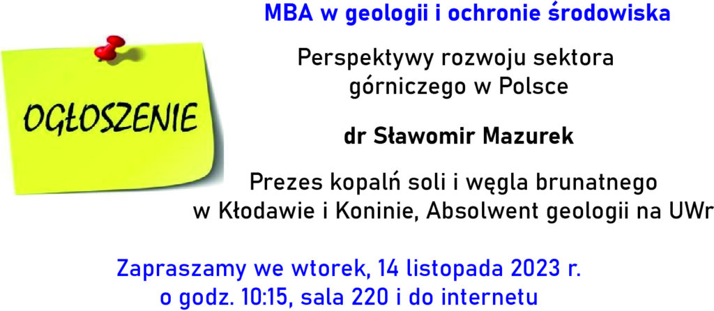 MBA w geologii i ochronie środowiska